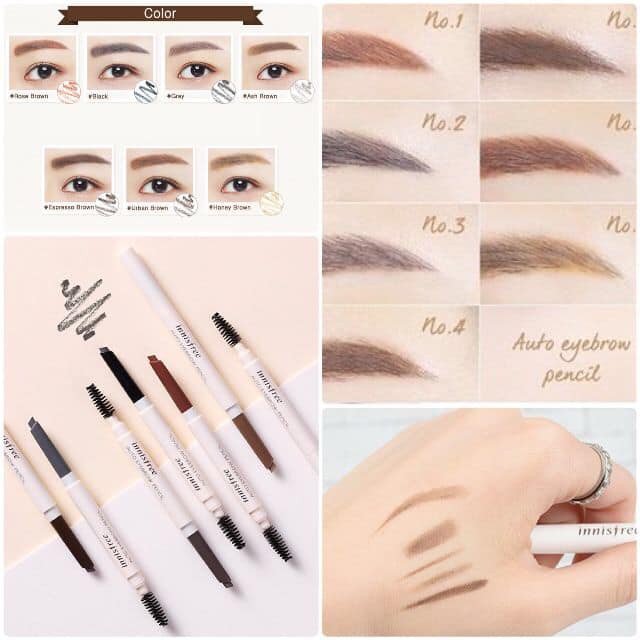 Chì kẻ mày Auto Eyebrow Pencil màu số 5 Espresso Brown