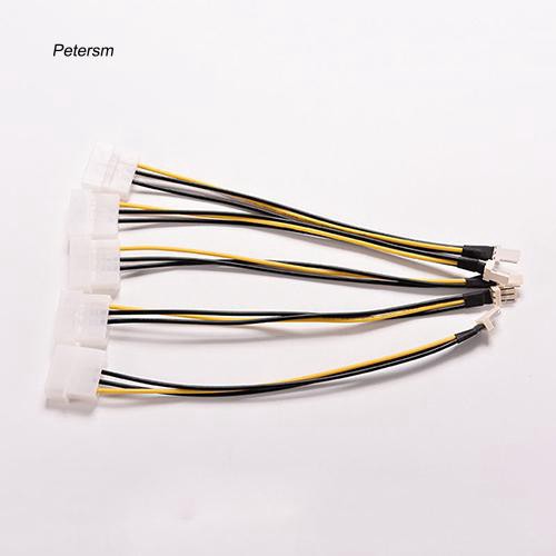 Set 5 dây cáp chuyển đổi CPU 4-Pin Molex / IDE sang 3-Pin 20cm