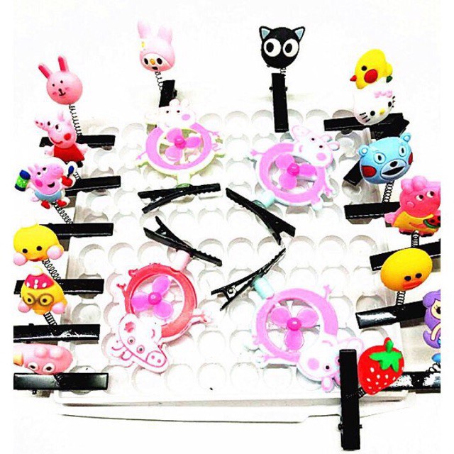 Kẹp tóc lò xo hoạt hình nhiều mẫu 🍀Clovershop68🍀