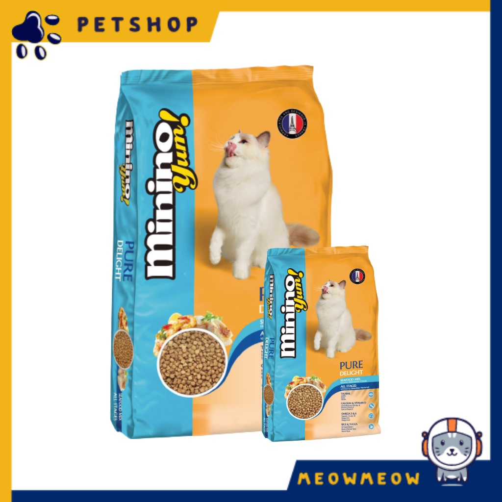 Hạt cho mèo MININO | Túi 1.5KG | Hạt Minino Yum - Thức ăn khô dinh dưỡng cho mèo.