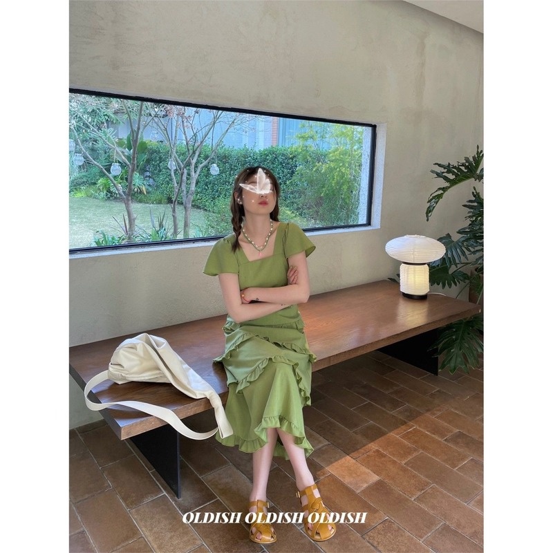 Đầm Xếp Tầng Dáng Ôm Tay Cánh Tiên Dễ Thương Thời Trang Mùa Hè Cho Nữ