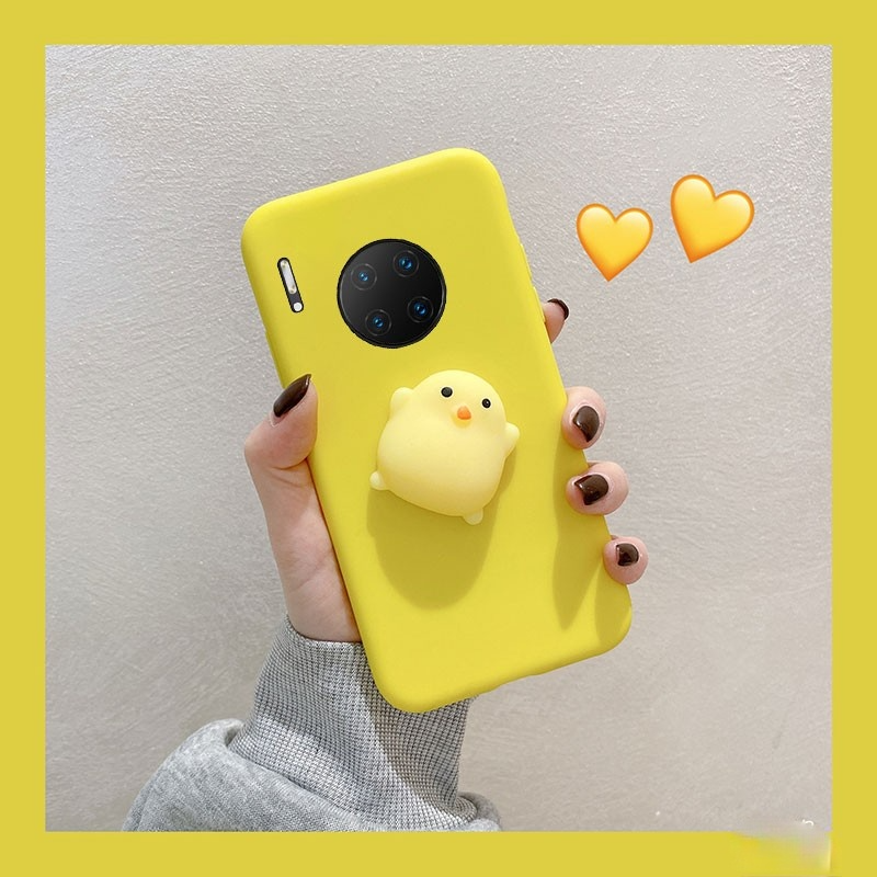 Ốp điện thoại 3D Cute chicken Stress Reliever Phone case cho SAMSUNG S6 S7 edge S8 S9 PLUS S10 S20 S21 ultra S10E Lovely girl cover