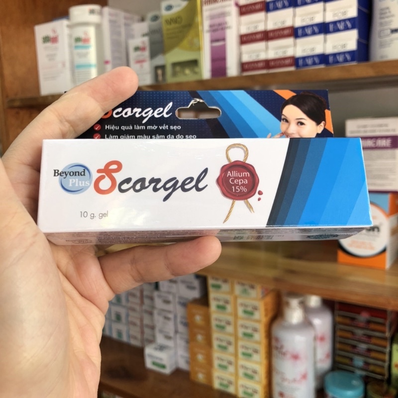 Gel ngăn ngừa sẹo Scorgel Beyond Plus 10G. Scargel Chuyên gia chăm sóc sẹo cũ và mới giúp làm phẳng, mềm và mờ sẹo