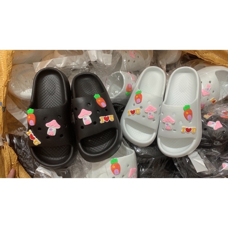 Dép gắn sticker độn đế CÂY NẤM