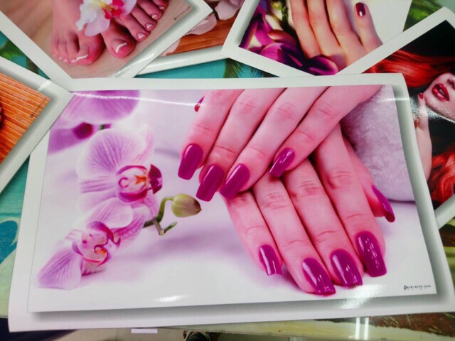 Bộ 10 tấm tranh dán tường và kính cho tiệm nail (lướt xem ảnh thật)