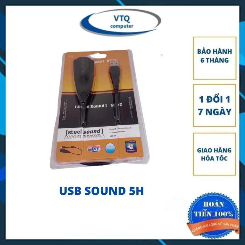 USB Sound 5HV2 7.1 cao cấp,sound 5H tiện lợi chuyển đổi từ USB sang âm thanh ARIGATO