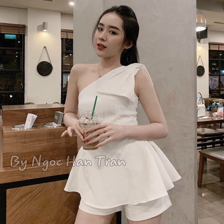 Sét bộ nữ nơ vai xinh xắn dễ thương thời trang Bella