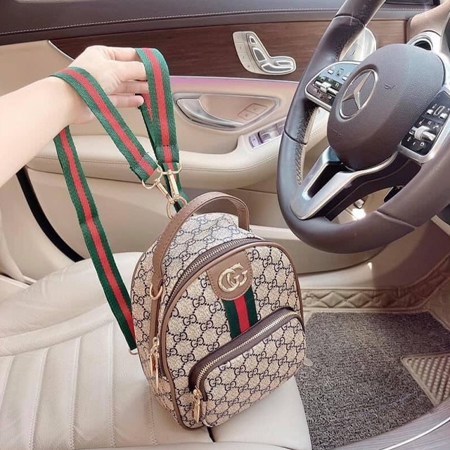 [FREESHIP + QUÀ TẶNG] Balo da gucci nữ XC-0010, chất da mềm dữ fom cực tốt, chống nước, balo đi làm, đi chơi