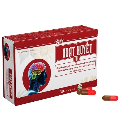 HOẠT HUYẾT TM – Giúp tăng cường tuần hoàn máu não, hỗ trợ giảm nguy cơ tai biến mạch máu não do nghẽn mạch (30 viên)