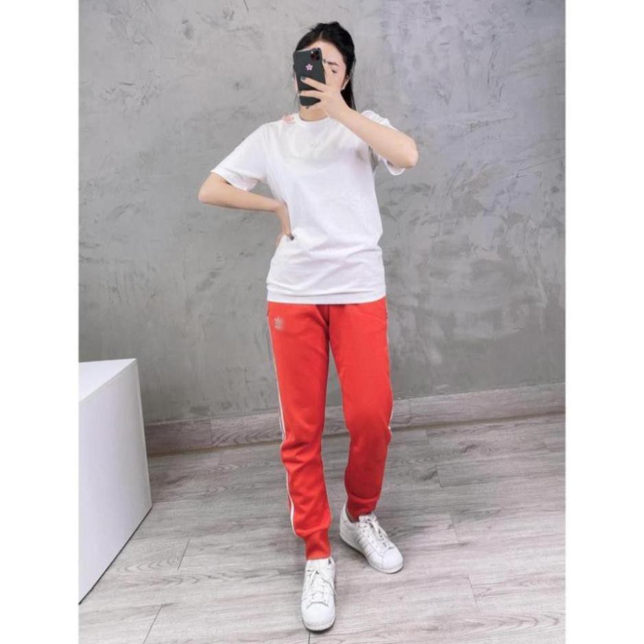 Hè P Jogger Đỏ Sọc Trắng [HÌNH MẪU SHOP CHỤP] Quần Dài Bo Chân Đỏ, Quần Jogger Thể Thao - .