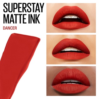 Son môi Maybelline New York SuperStay Matte Ink City Edition Liquid Lipstick, Dancer, 0.17