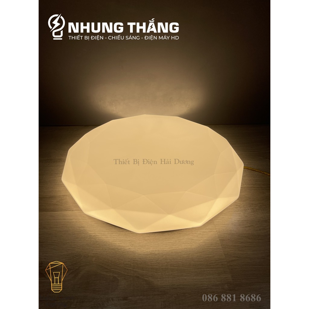 Đèn Ốp Trần Đa Giác OT-886 Kim cương hiệu ứng bầu trời sao lấp ánh - 3 Chế Độ Ánh Sáng - Bảo Hành 1 Năm