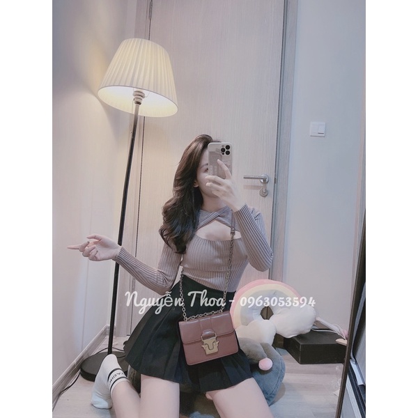 [Mã 2611THTRANG100K hoàn 10% xu đơn 99K] Áo len khoét ngực