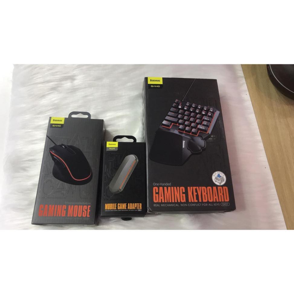 [CHÍNH HÃNG] CHUỘT GAMING CAO CẤP XỊN PUBG MOBILE BASEUS GM01 DPI khủng 6400, ĐỘ BỀN 5 TRIỆU CLICK, 9 PHÍM ĐIỀU HƯỚNG