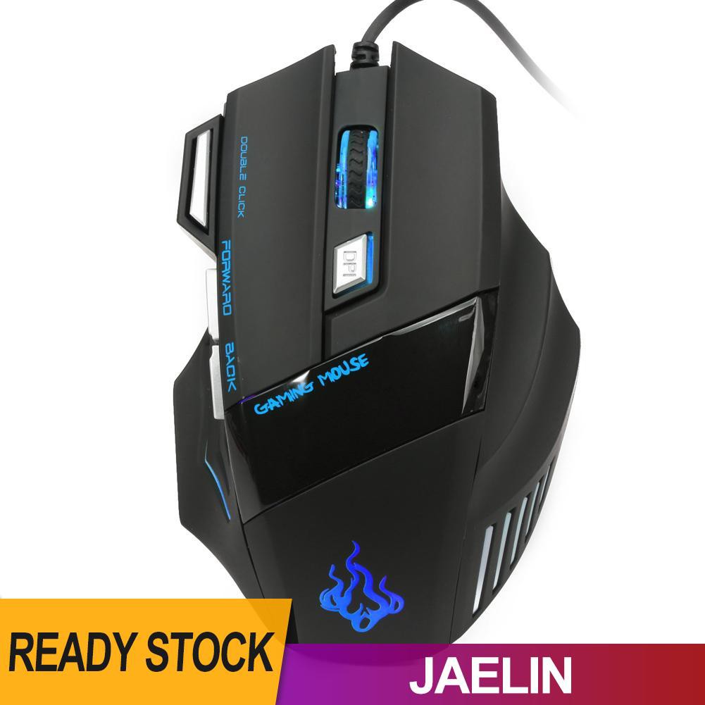 Chuột Dây Đèn Led 5500dpi A908 7 Nút Bấm Dùng Để Chơi Game