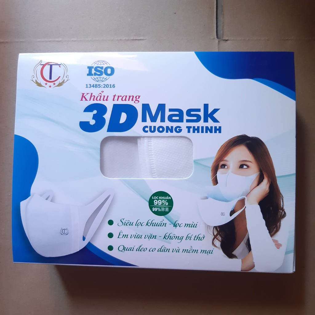 [Siêu Sale Lớn] Khẩu Trang 3D Mask Y Tế Cường Thịnh Xuân Lai Chất Dày Dặn Quai Bền Dáng Đẹp Ôm Sát Mặt Hộp 50 Chiếc | BigBuy360 - bigbuy360.vn