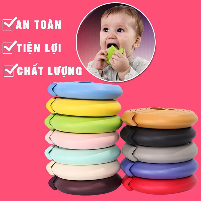 [G02] Cuộn Xốp Bọc Cạnh Bàn 2M - Dây Cao Su Che Bịt Cạnh Bàn, Ghế An Toàn Cho Bé S017