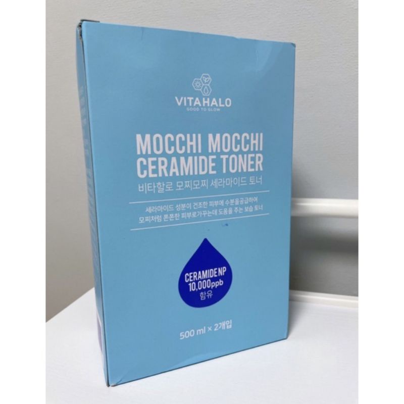 Nước Cân Bằng Dưỡng Da Vitahalo Mochi Mochi Ceramide Toner 500ml