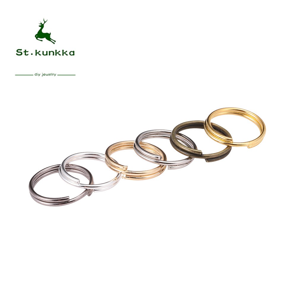 Đầu nối vòng đôi St.kunkka - Bạc / Vàng (4 x 5 x 6 x 7 x 8 x 10 x 12 x 14 x 16 x 20 mm / 200 chiếc)