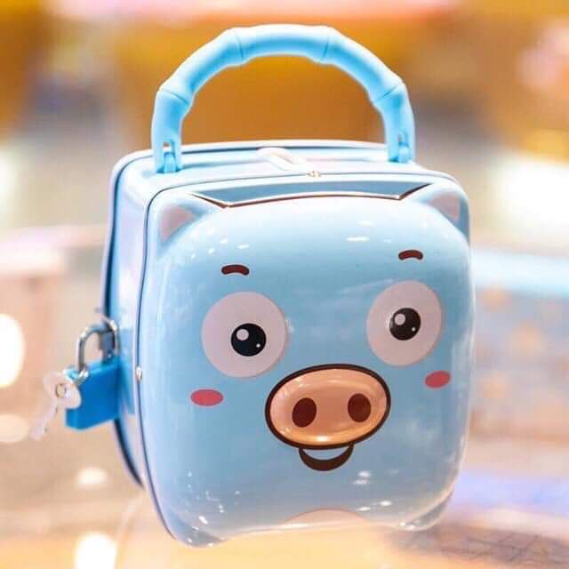 Set 4 heo nhồi bông mini