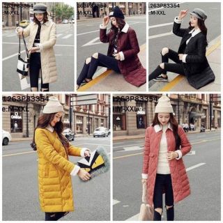 ÁO KHOÁC DÁNG DÀI CỔ LÔNG