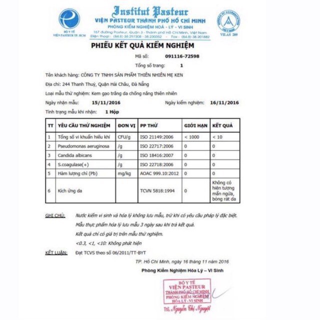 Kem Sữa Gạo Mẹ Ken