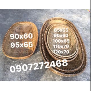 Nôi tre 85x55 đã hơ sạch dằm tặng vòng dâu tằm