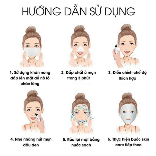 [Hàng Loại 1] Máy hút mụn cầm tay sạc pin RT-8080, Hút mụn đầu đen, mụn cám làm sạch lỗ chân lông