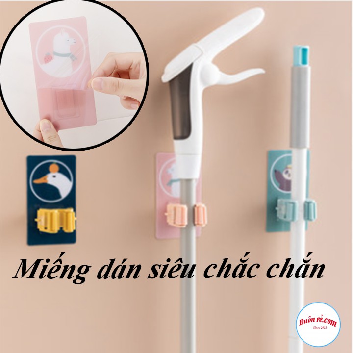 Móc Treo Cây Lau Nhà MIếng Dán Tường Hình Thú Đáng Yêu-00889