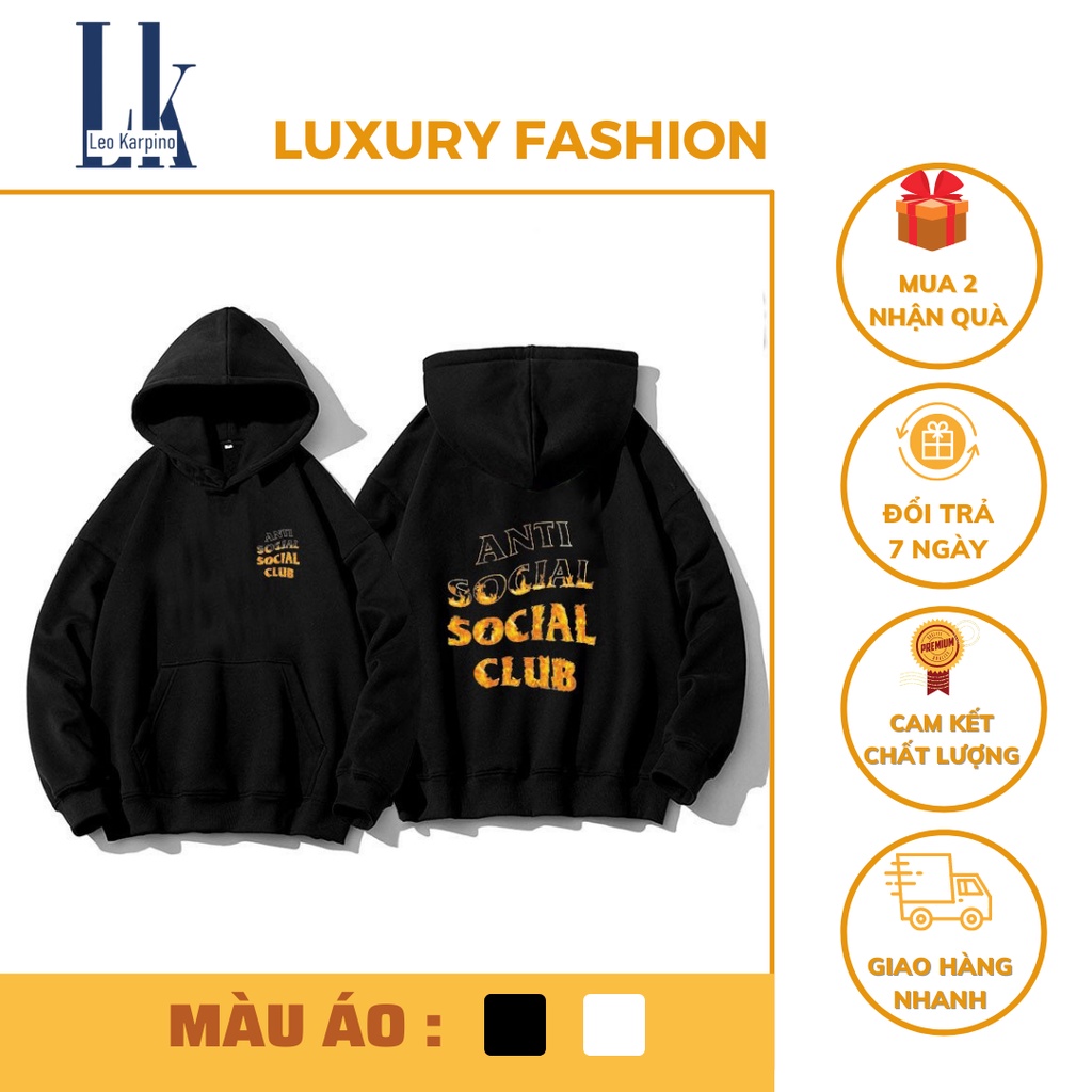 Áo phông – Áo thun nam nữ 100% Cotton mát, mịn thời trang unisex phong cách Hàn Quốc in hình ANTI SOCIAL SOCIAL CLUB | BigBuy360 - bigbuy360.vn