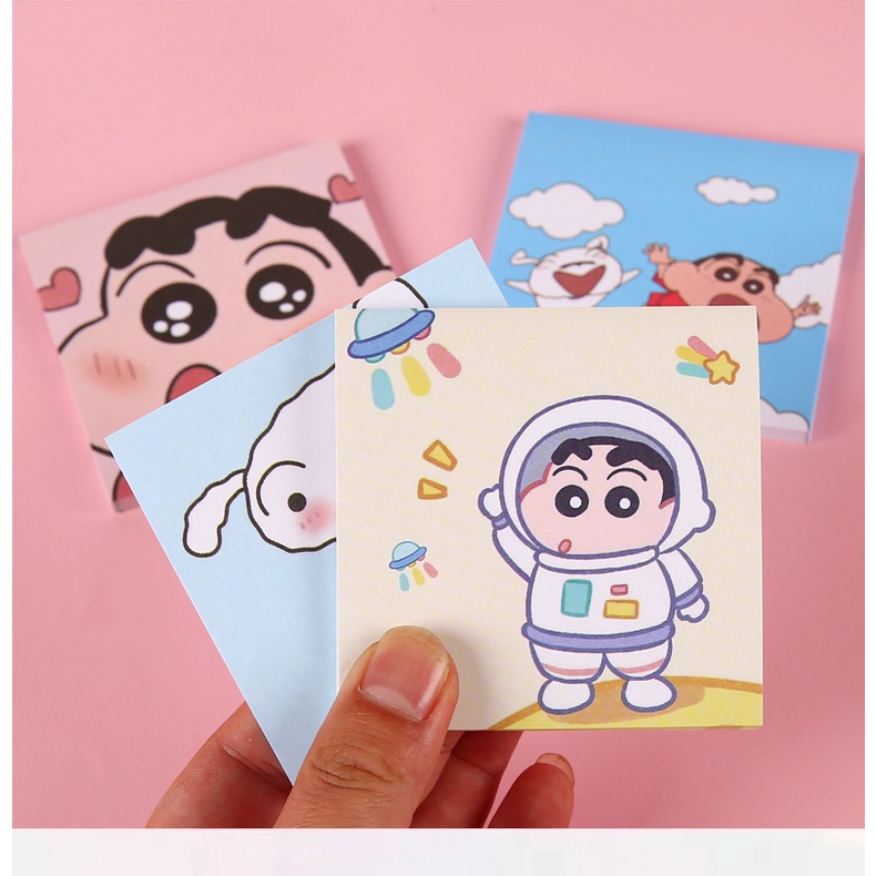 Giấy Dán Ghi Chú Họa Tiết Cậu Bé Bút Chì Shin-chan Dễ Thương