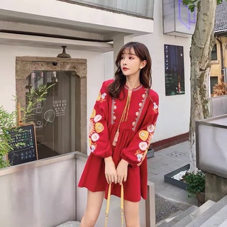 [ORDER] Hàng không có sẵn váy boho thổ cẩm hoạ tiết baby doll