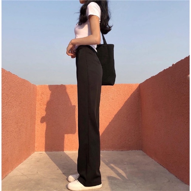 Quần ống rộng culottes 100cm Ulzzang Phong cách hàn quốc_KLy00