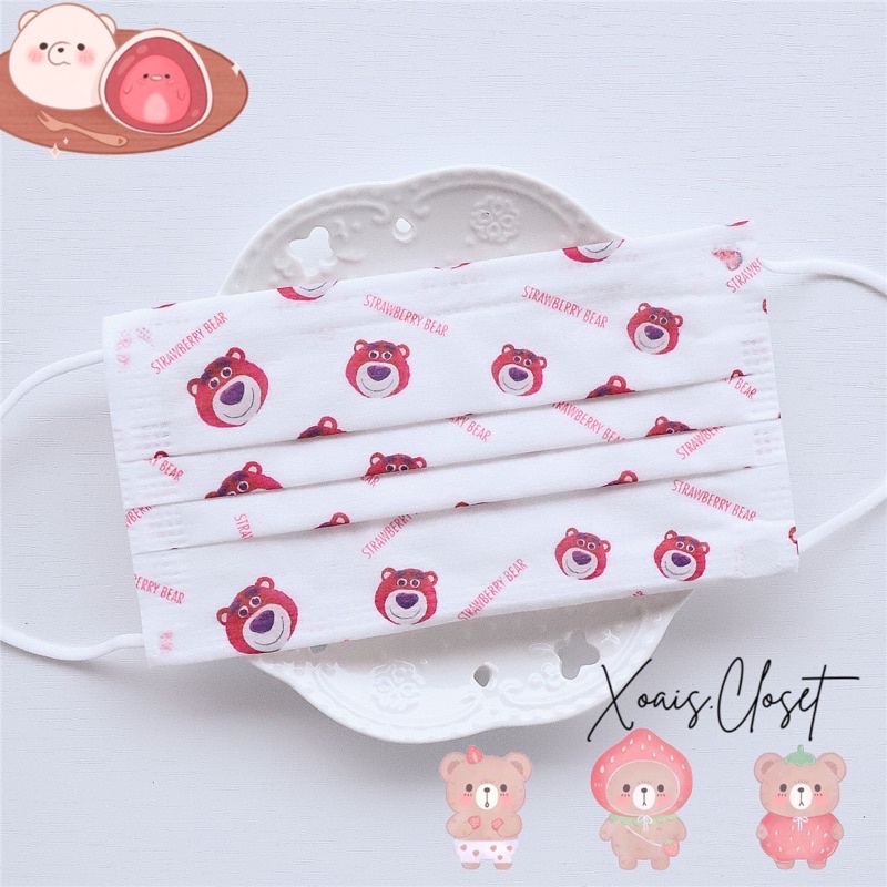 Khẩu trang gấu Lotso toystory mẫu 17 | WebRaoVat - webraovat.net.vn