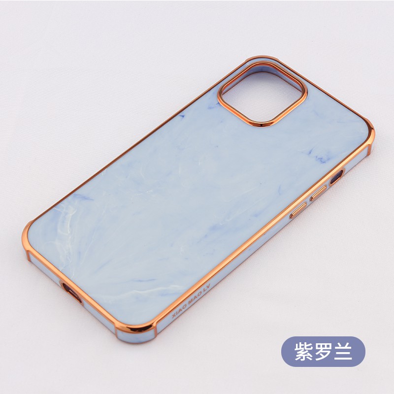 iPhone 12 Pro Case Luxury Marble Electroplated Gold Plating Back Cover iPhone 11 12 Pro Max XS X Casing Soft Silicone