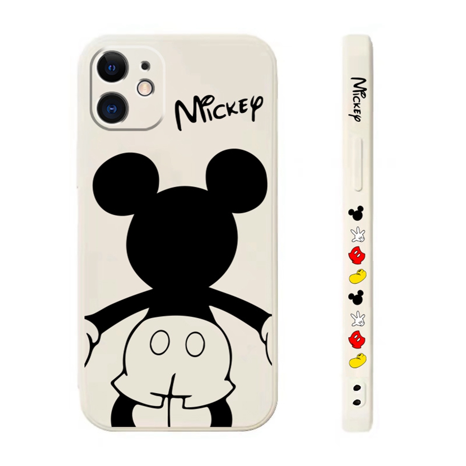 Ốp Điện Thoại Mềm In Hình Chuột Mickey / Minnie Xinh Xắn Cho Iphone 11 12 Pro 12pro Max 12mini 7 8 Plus X Xs Max Xr