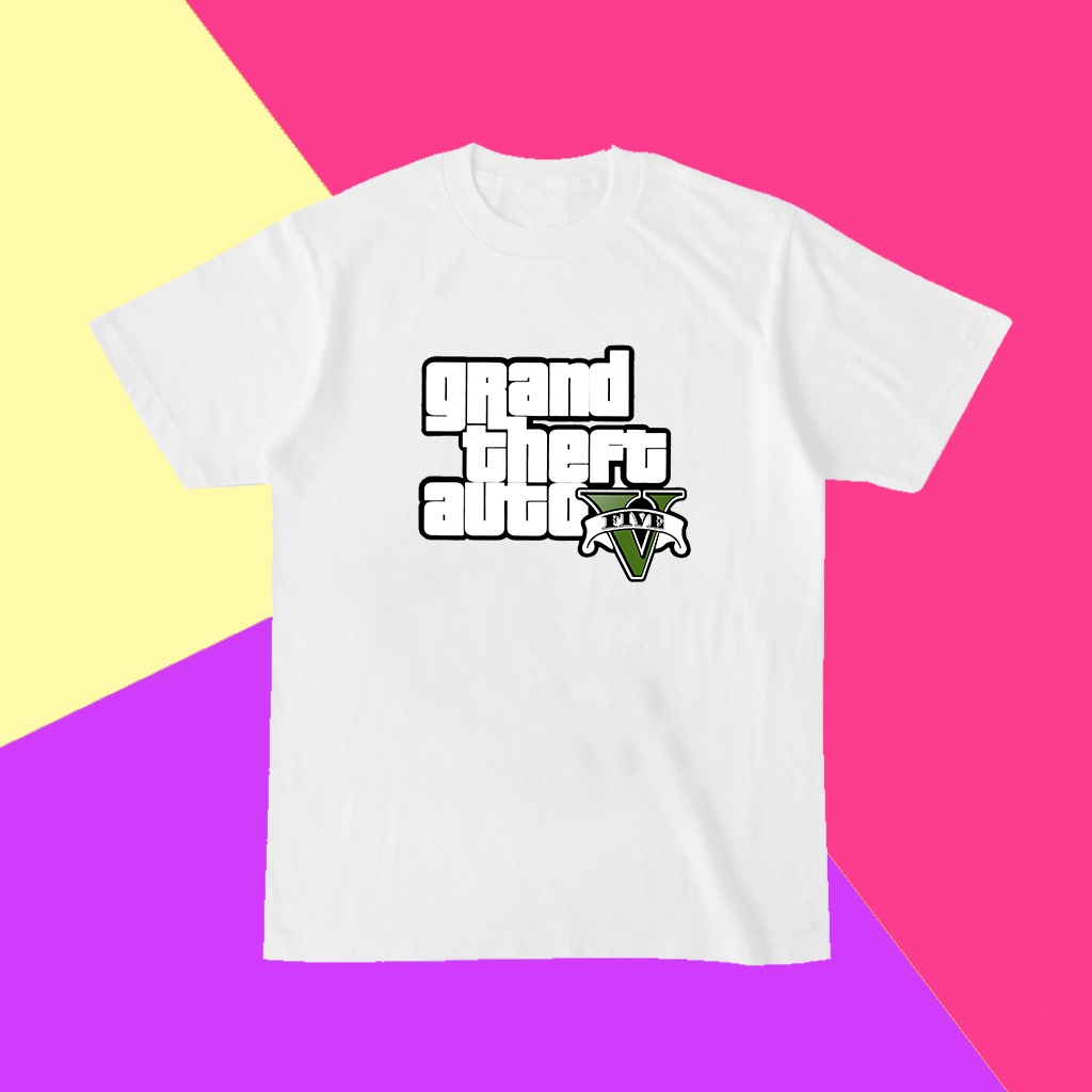 Áo Thun Cổ Tròn Gta 5 Size S-4Xl Thời Trang Cho Nam Và Nữ Greet