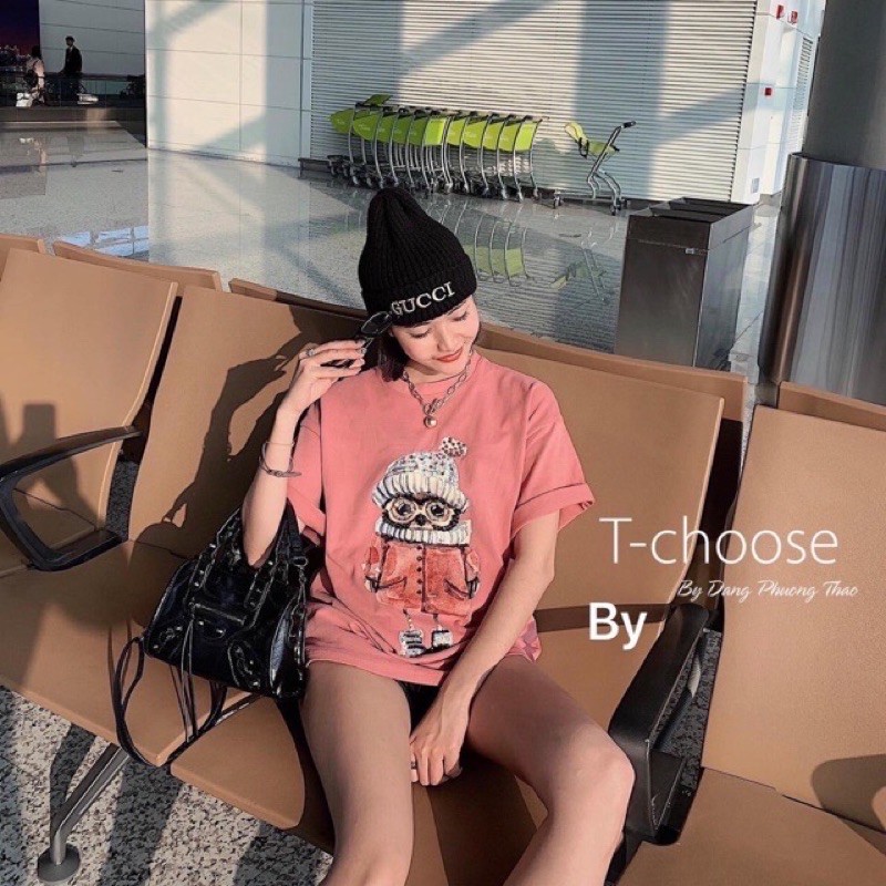 Áo phông cú mèo chùm mông thụng rộng unisex basic siêu đẹp