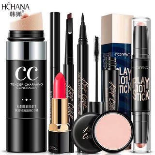 Combo Bộ trang điểm đầy đủ 7 món có kem thỏi CC