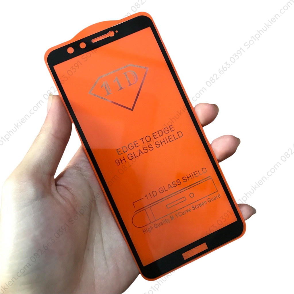 Kính cường lực Huawei Honor 9 lite full màn hình, full keo, siêu chuẩn
