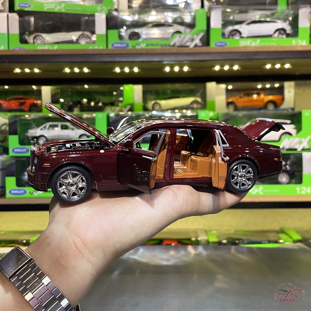 Xe mô hình sắt  Rolls-Royce Phantom nâu tỉ lệ 1:24 giá rẻ