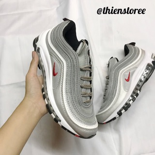Có sẵn - Ảnh thật Giày thể thao Air max 97 bạc đỏ