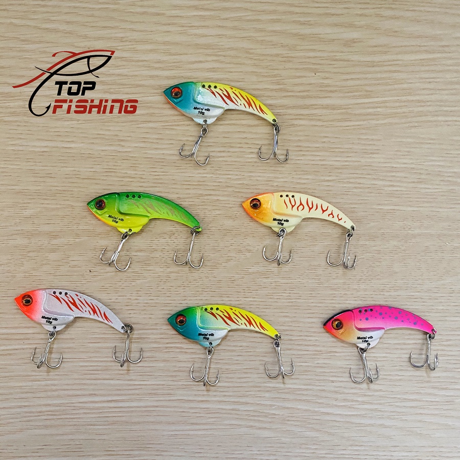 Cá Sắt Fishen Metal Vib 10gam  - Lưỡi BKK độ cứng 3X - Mồi Giả Câu Cá Lóc - Chuyên Cào Đáy - TopFishing