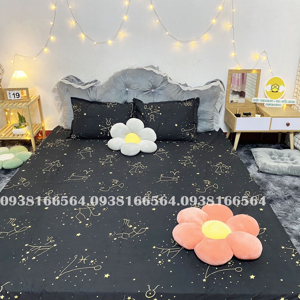 TRỌN BỘ COTTON POLY 5 MÓN CHĂN PHAO DÀY DẶN HÀNG VN CUNG HOÀNG ĐẠO - ĐỦ KÍCH THƯỚC