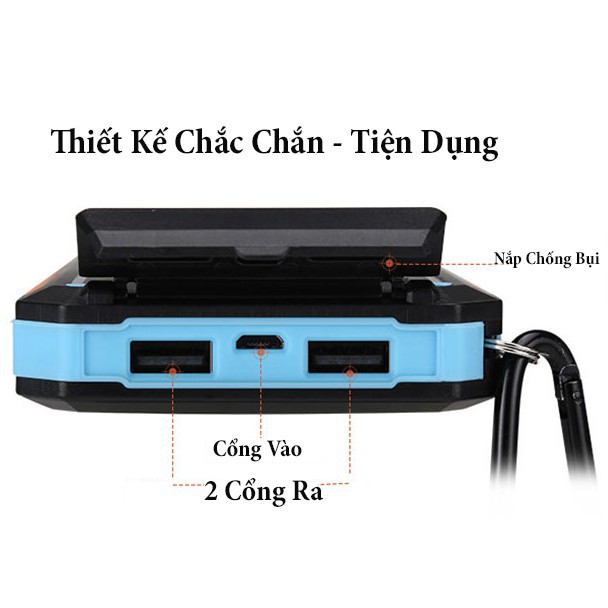 sạc dự phòng năng lượng mặt trời VTE PB-001 10000 mAh.h