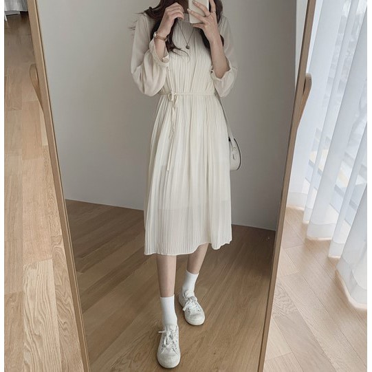 Đầm Voan Trơn Màu Sắc Xinh Xắn Dễ Phối Đồ 38696