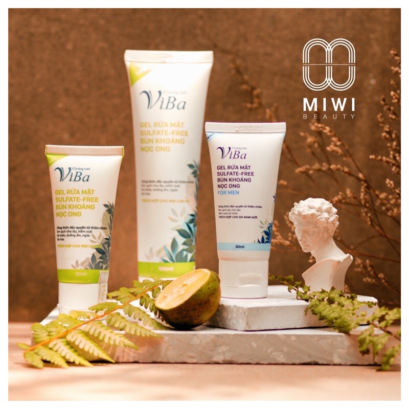 Gel rửa mặt Sulfate-Free Bùn Khoáng Nọc Ong 30ml