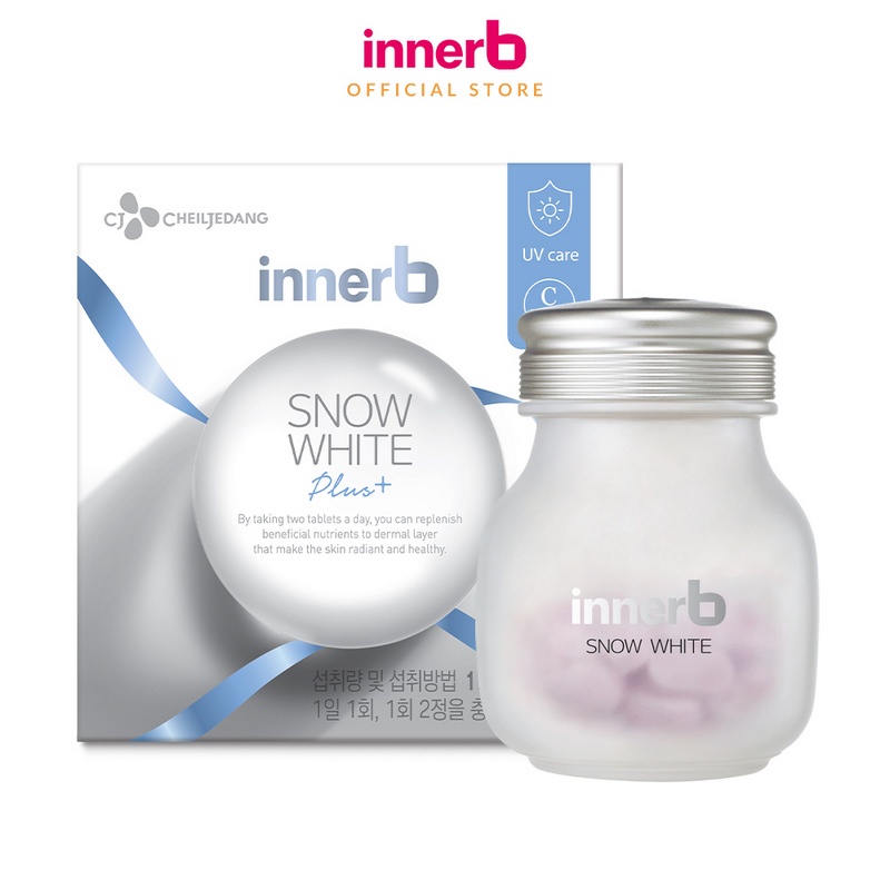 [Mã FMCGMALL -8% đơn 250K] Thực phẩm bảo vệ sức khỏe InnerB Snow White 70 viên