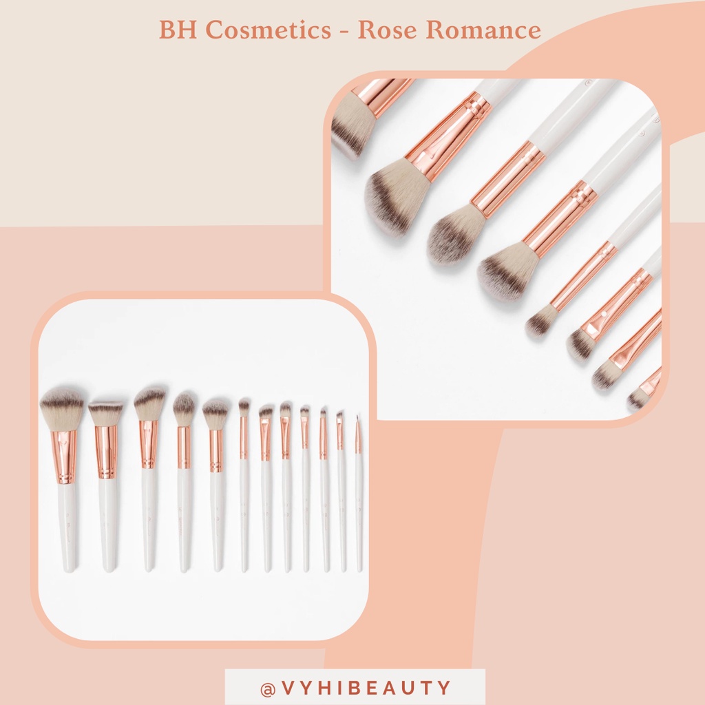 Set cọ BH Cosmetics Rose Romance 12 cây