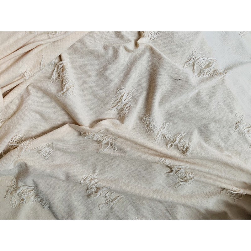 Vải cotton rách